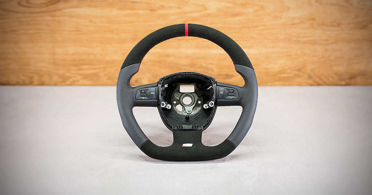 Modyfikacja i obszycie kierownicy Audi A3 8P