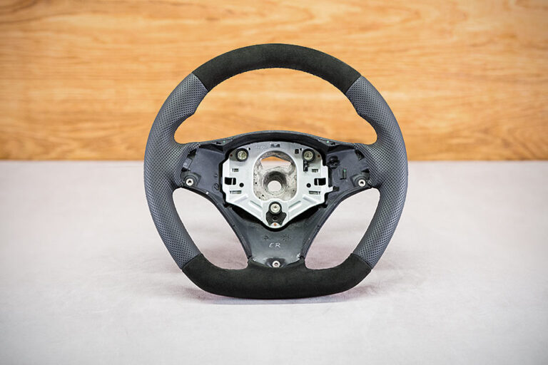 Modyfikacja i obszycie kierownicy BMW E91