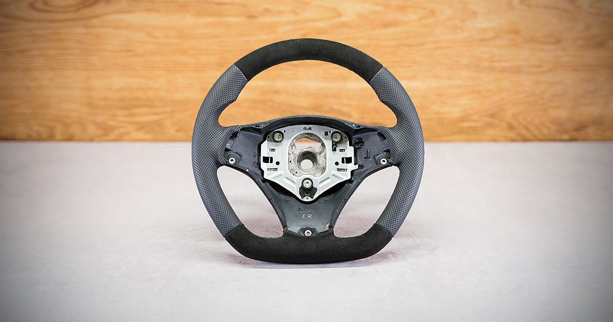 Modyfikacja i obszycie kierownicy BMW E91