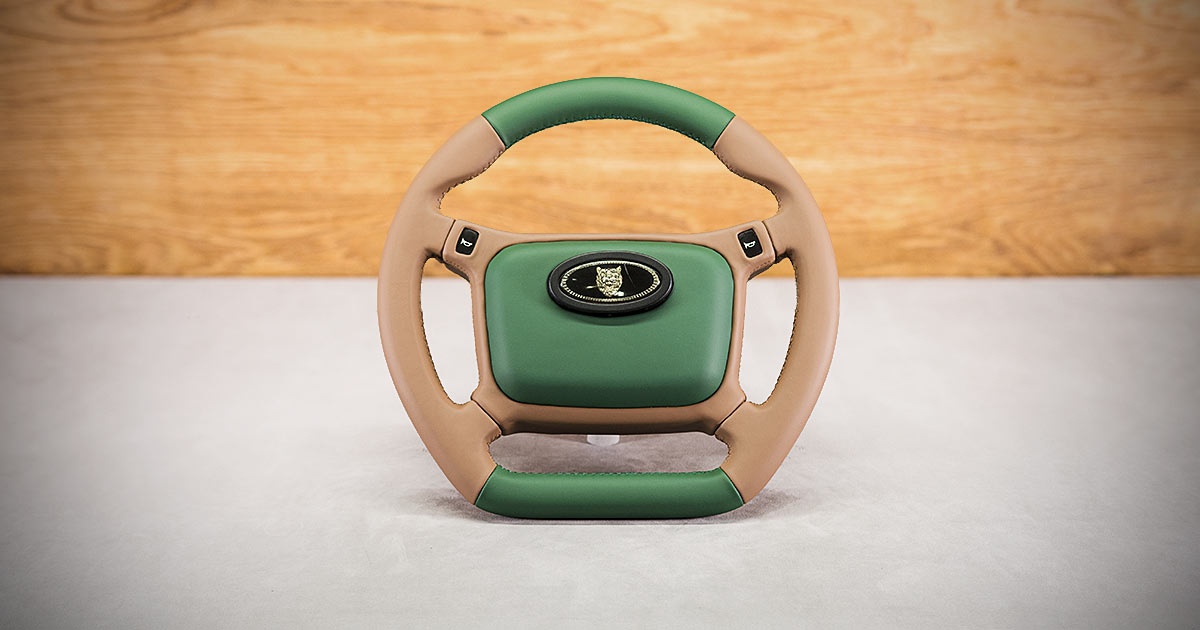 Modyfikacja i obszycie kierownicy Jaguar XJS