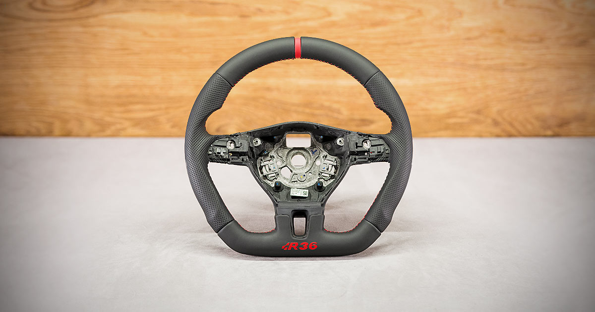 Modyfikacja i obszycie kierownicy Volkswagen Passat B7