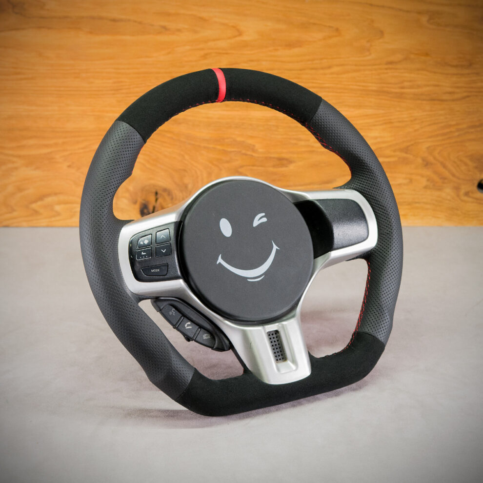 Modyfikacja i obszycie kierownicy Mitsubishi Lancer IX