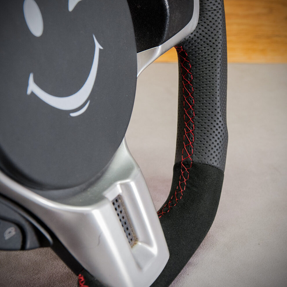 Modyfikacja i obszycie kierownicy Mitsubishi Lancer IX