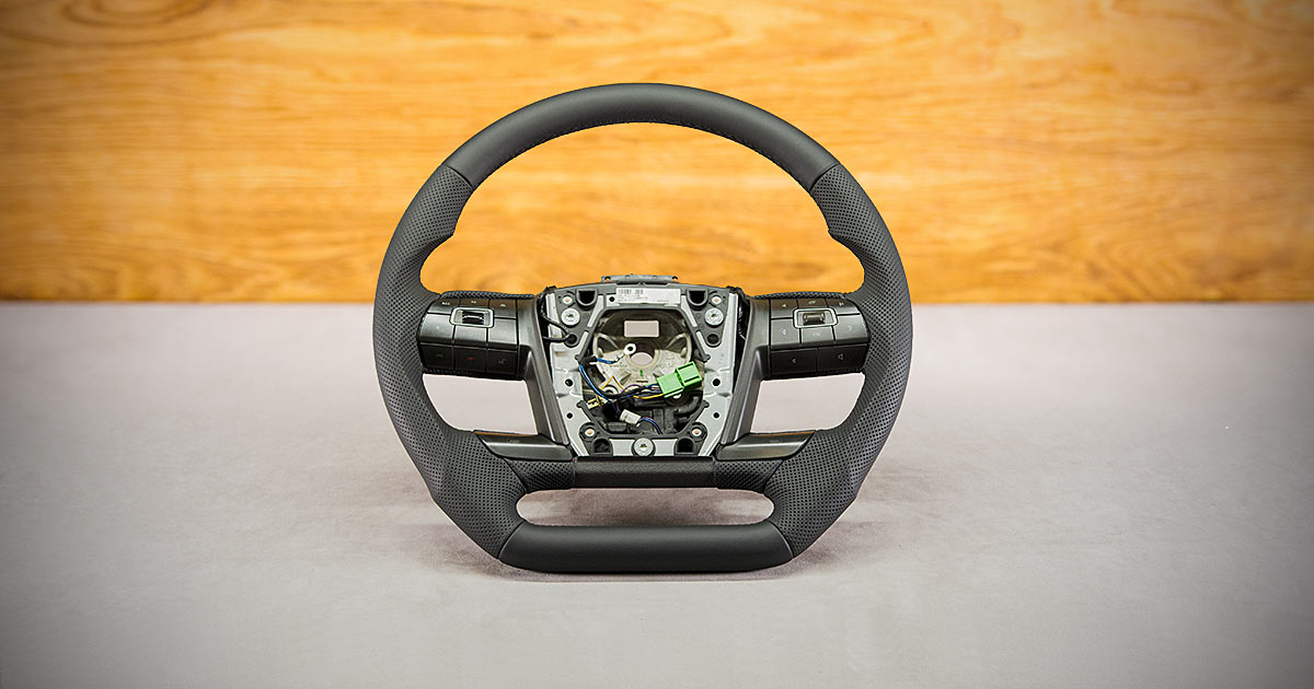 Modyfikacja i obszycie kierownicy Volvo FH4