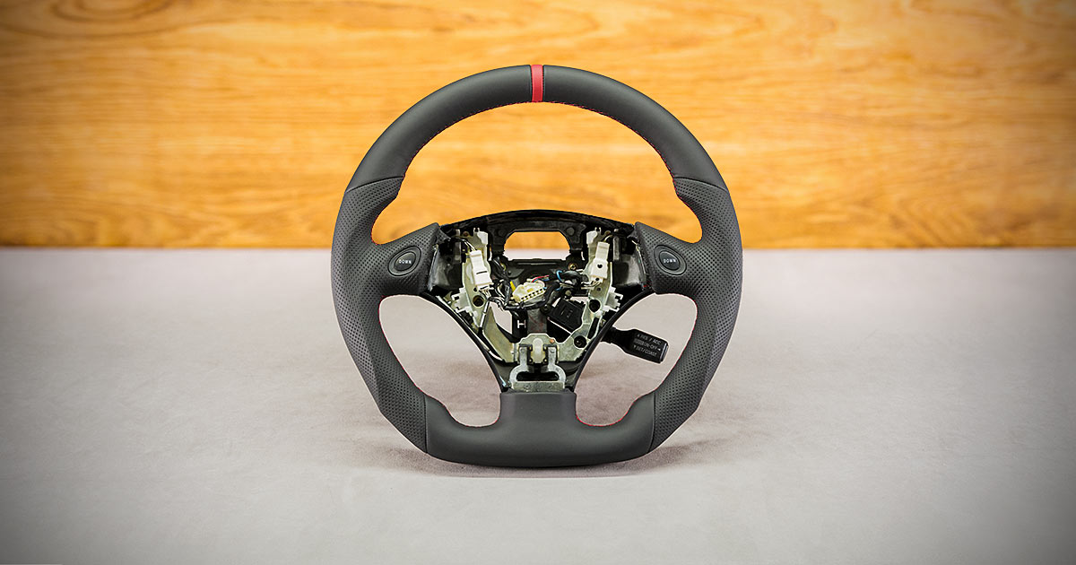 Modyfikacja i obszycie kierownicy Lexus GS II Modyfikacja i obszycie kierownicy Lexus GS II