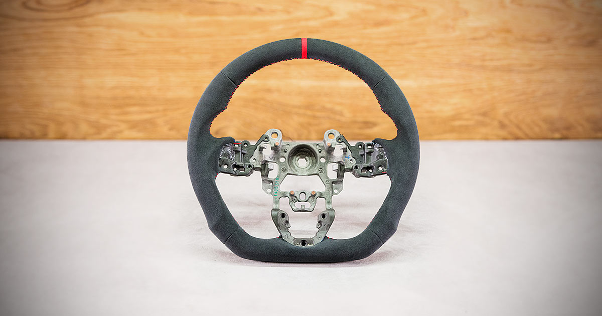 Modyfikacja i obszycie kierownicy Mazda 3