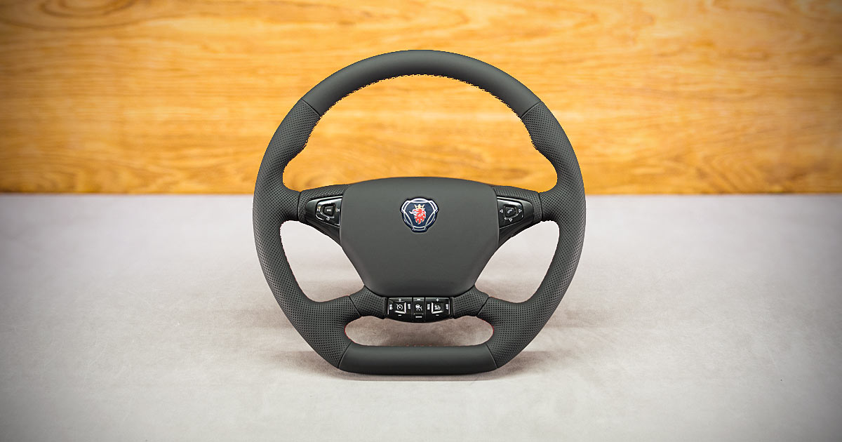 Modyfikacja i obszycie kierownicy Scania R