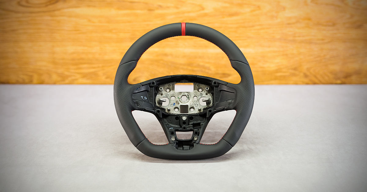 Modyfikacja i obszycie kierownicy Ford Transit Custom