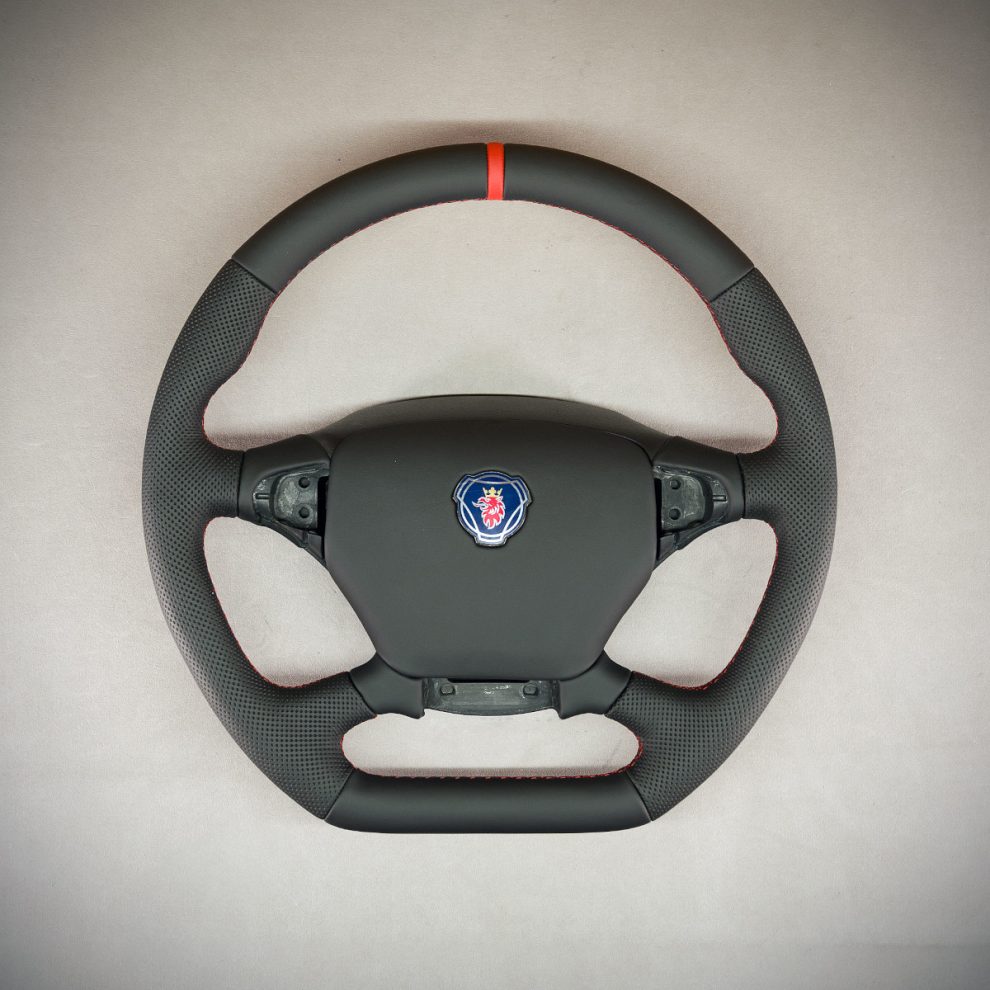 Modyfikacja i obszycie kierownicy Scania R