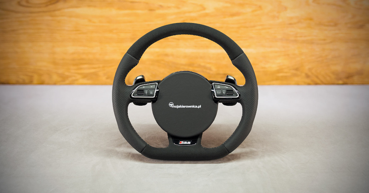 Modyfikacja i obszycie kierownicy Audi RS6