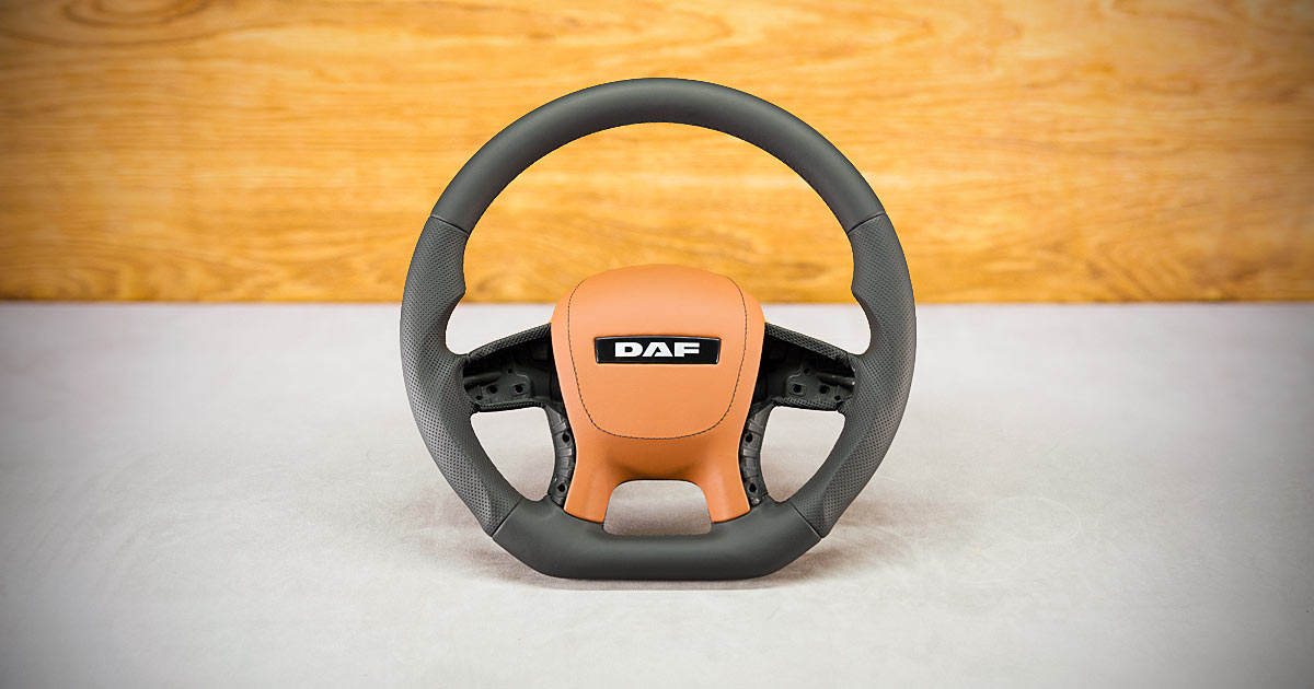 Modyfikacja i obszycie kierownicy DAF Euro 6