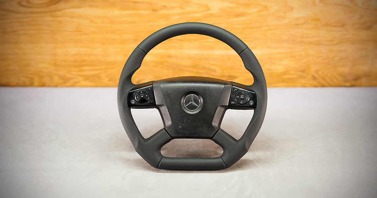 Modyfikacja i obszycie kierownicy Mercedes-Benz Atego