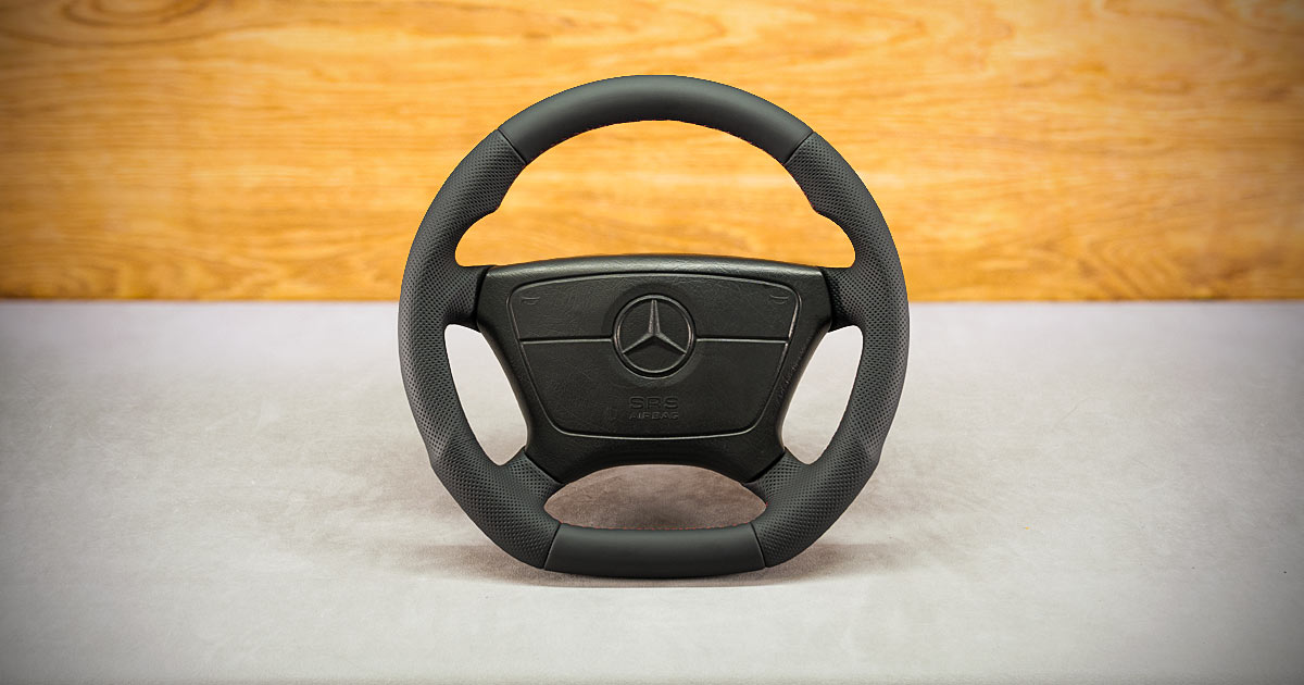 Modyfikacja i obszycie kierownicy Mercedes-Benz W124
