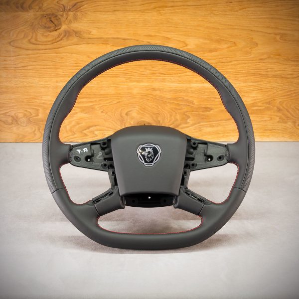 Kierownica Scania NGS po obszyciu Kierownica Scania NGS po obszyciu