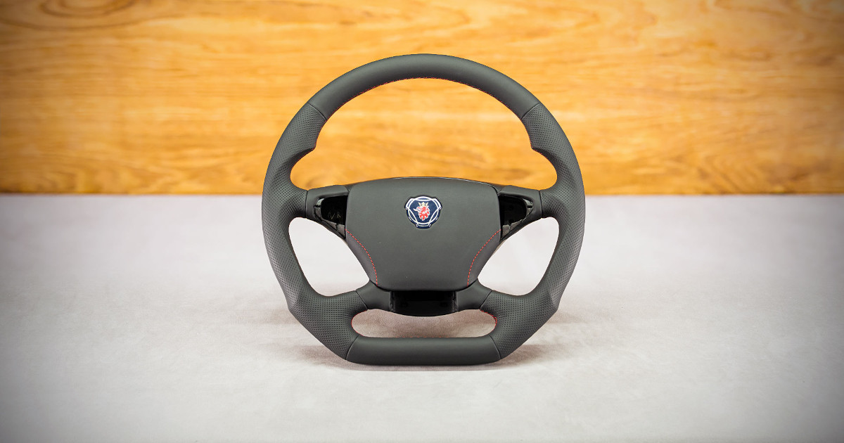 Modyfikacja i obszycie kierownicy Scania R