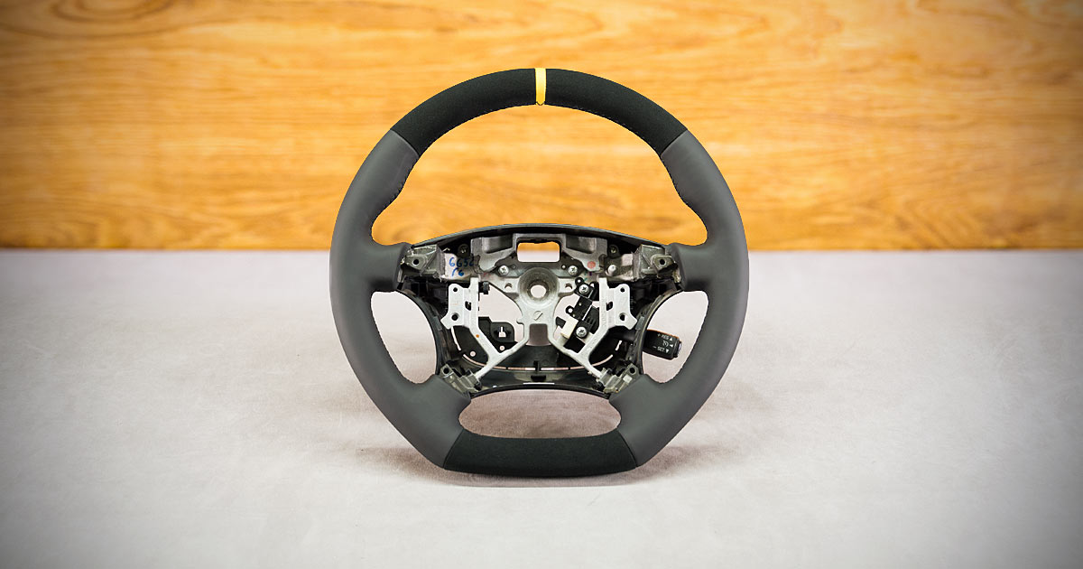 Modyfikacja i obszycie kierownicy Toyota Land Cruiser