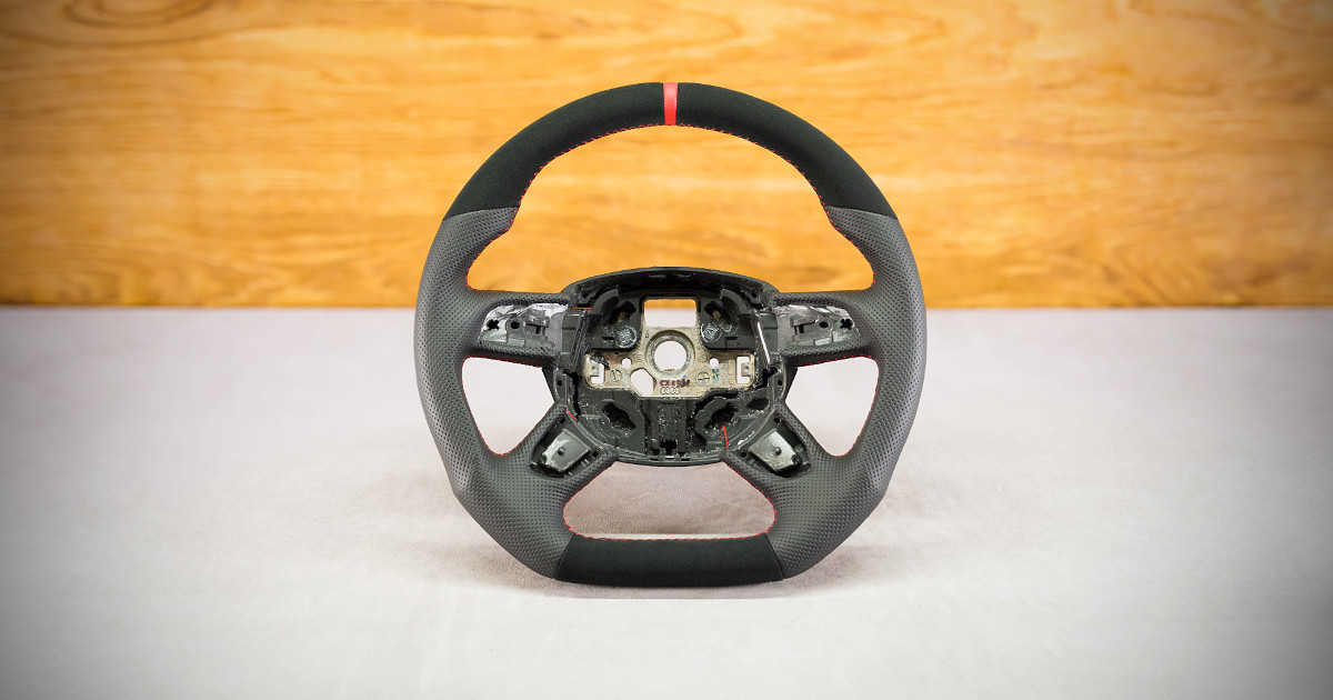 Obszycie kierownicy Audi A4 B8 Obszycie kierownicy Audi A4 B8