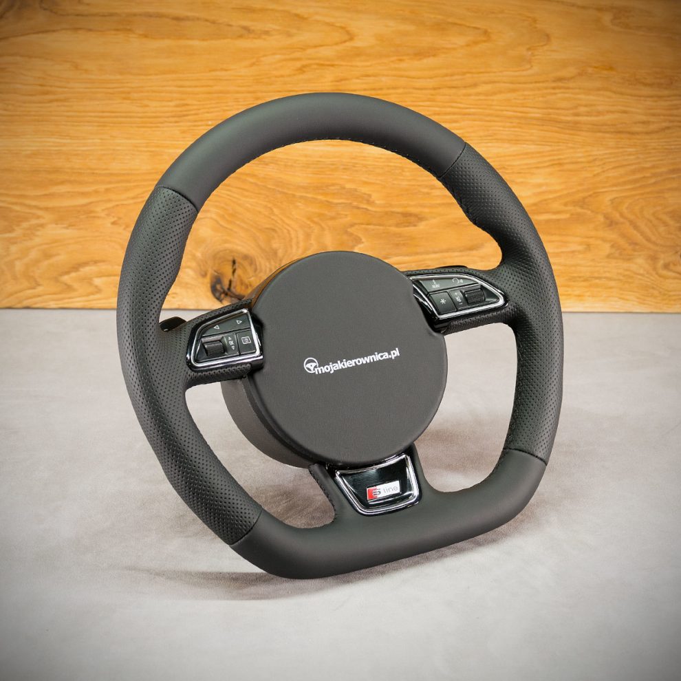 Modyfikacja i obszycie kierownicy Audi A6 C7