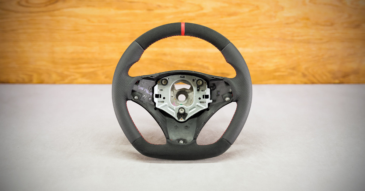 Modyfikacja i obszycie kierownicy BMW E90