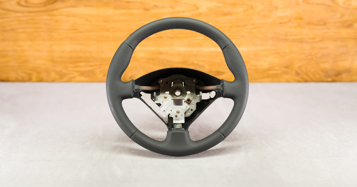 Modyfikacja i obszycie kierownicy Honda Prelude 5