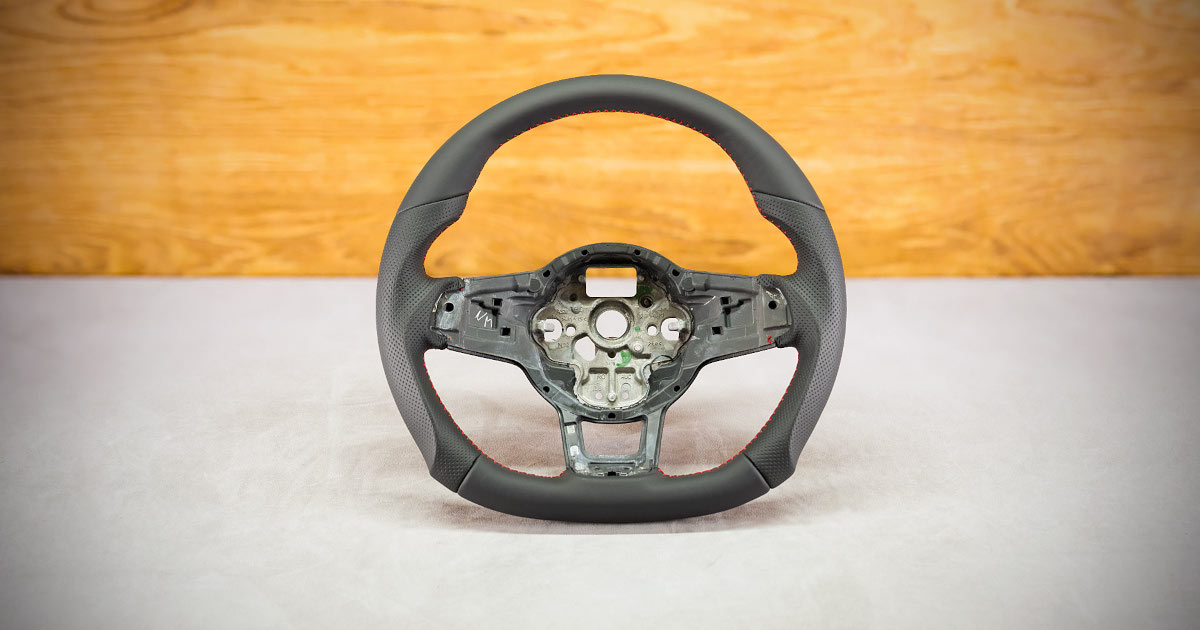 Obszycie kierownicy Volkswagen Polo 6C GTI Obszycie kierownicy Volkswagen Polo 6C GTI