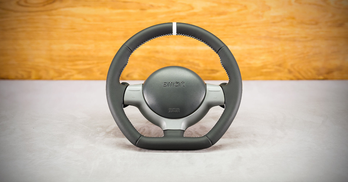 Modyfikacja i obszycie kierownicy Smart Roadster Modyfikacja i obszycie kierownicy Smart Roadster